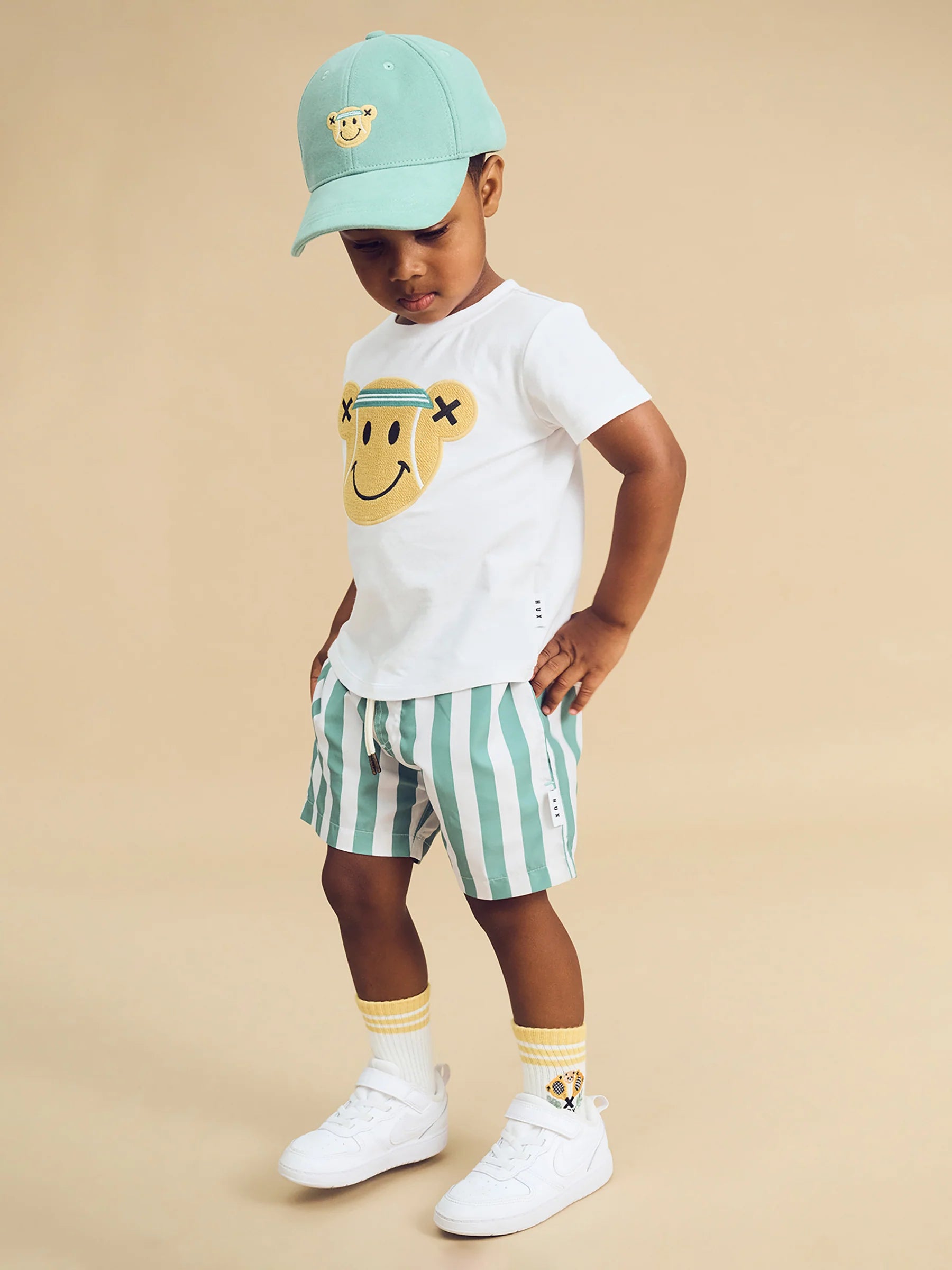 HUX CABANA STRIPE SWIM SHORT