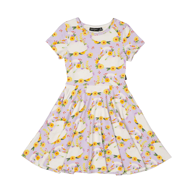 RYB PRINCESS SWAN WAISTED DRESS