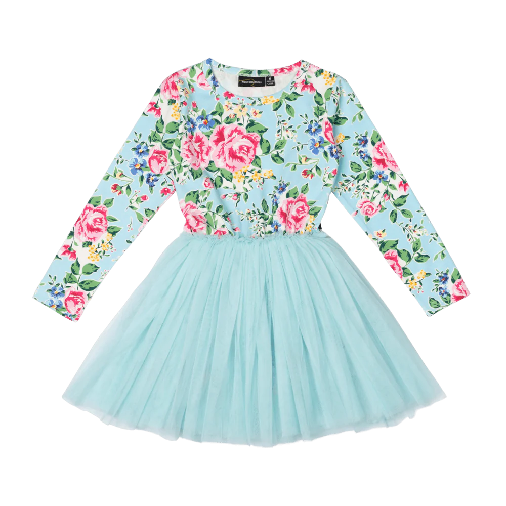RYB BLUE GARDEN CIRCUS DRESS