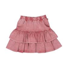RYB RED GRUNGE SKIRT