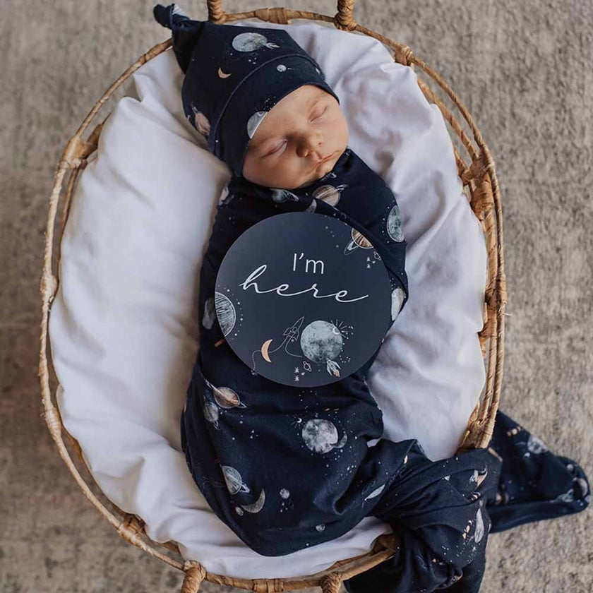 SNUGGLE HUNNY MILKY WAY JERSEY WRAP SET