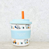 Munchi Truck Middie Single Cup (8oz/240ml) Orange Straw Included