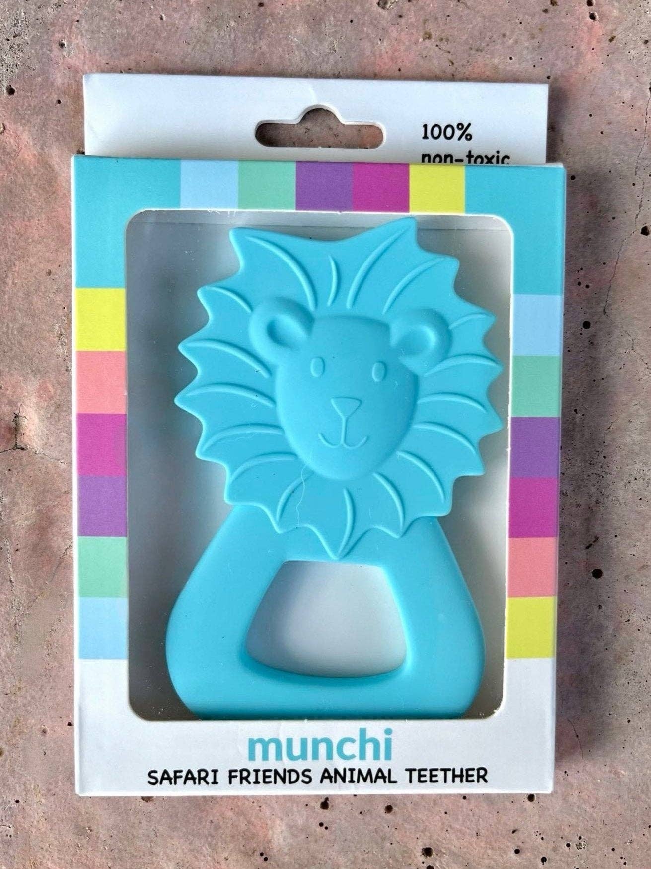 Munchi Lion Teether - Blue