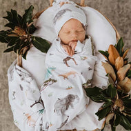 SNUGGLE HUNNY SAFARI JERSEY WRAP SET