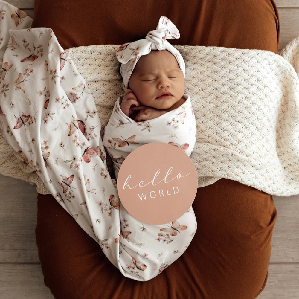 SNUGGLE HUNNY BUTTERFLY JERSEY WRAP SET